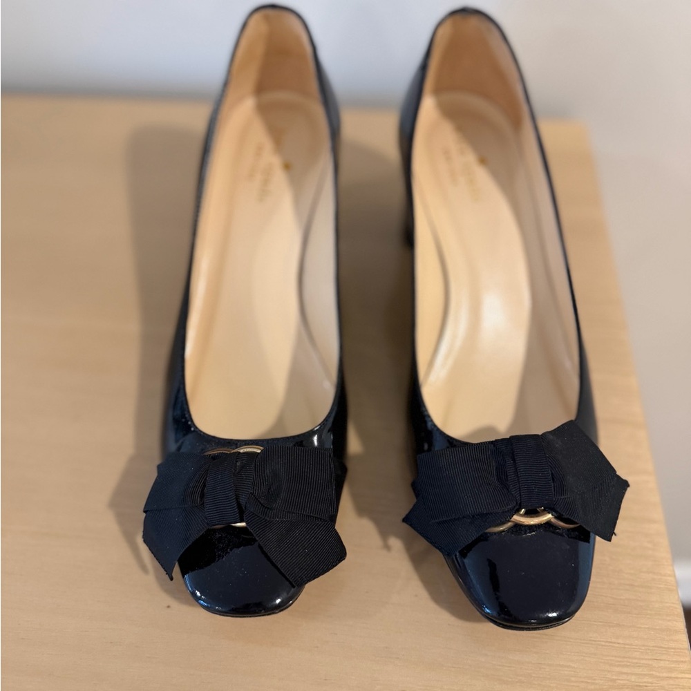 Kate Spade Black Bow Heels